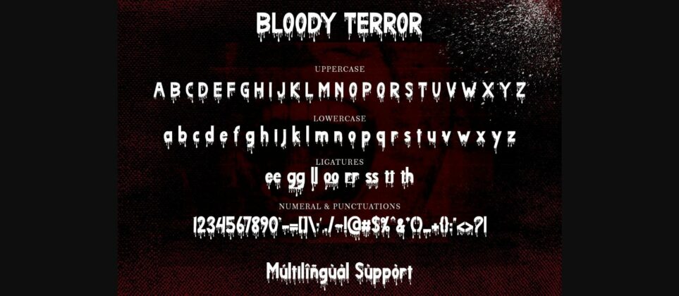 Bloody Terror Font Poster 9