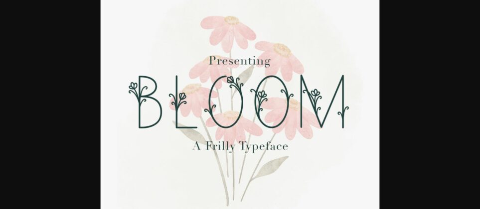 Bloom Font Poster 3