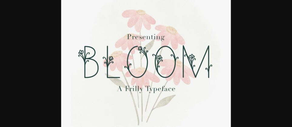 Bloom Font Poster 1