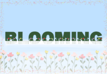 Blooming Font Poster 1