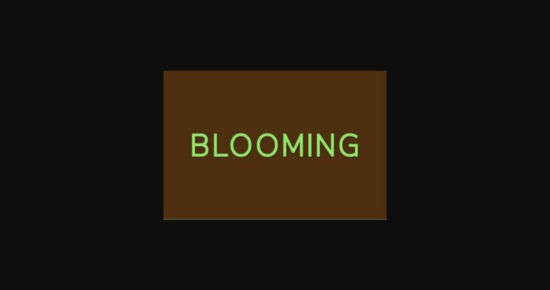 Blooming Font Poster 3