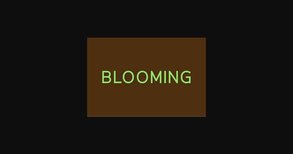 Blooming Font Poster 1