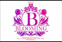 Blooming Monogram Font Poster 1