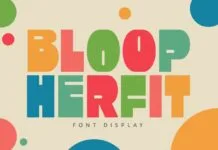 Bloop Herfit Font Bloop Herfit Font Poster 1