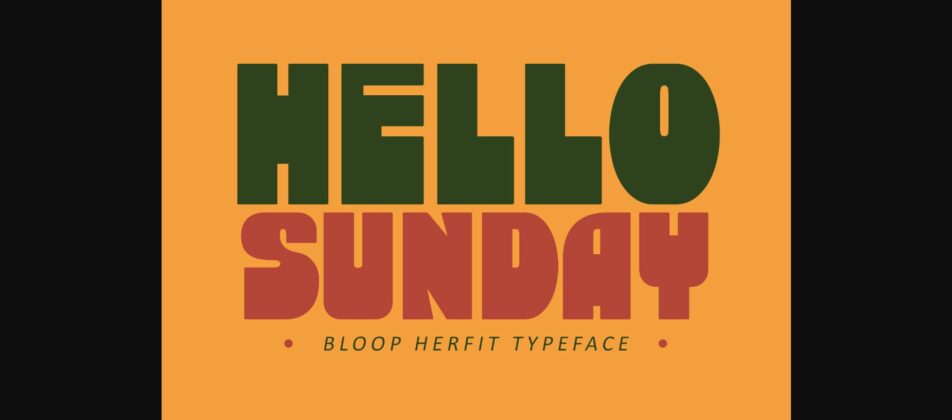 Bloop Herfit Font Poster 4