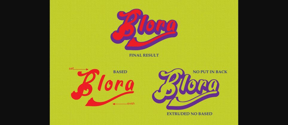 Blora Font Poster 4