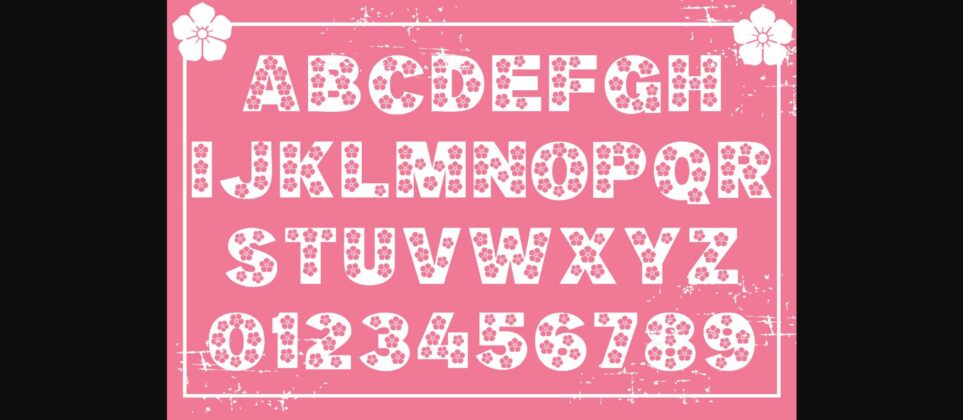 Blossom Font Poster 5