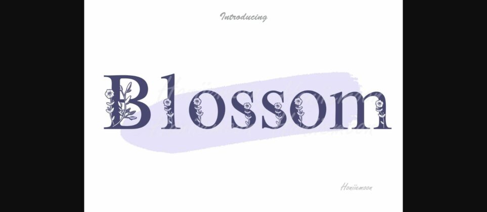 Blossom Font Poster 3