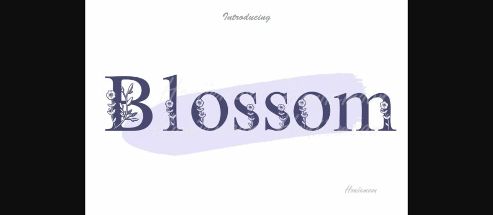 Blossom Font Poster 3