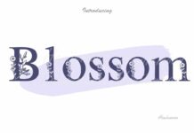 Blossom Font Poster 1