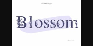 Blossom Font Poster 1