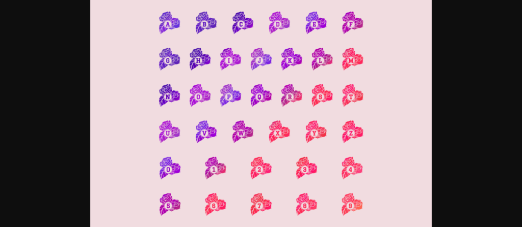 Blossom Font Poster 4
