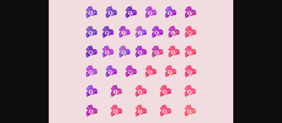 Blossom Font Poster 4