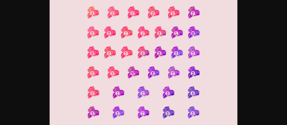 Blossom Font Poster 5