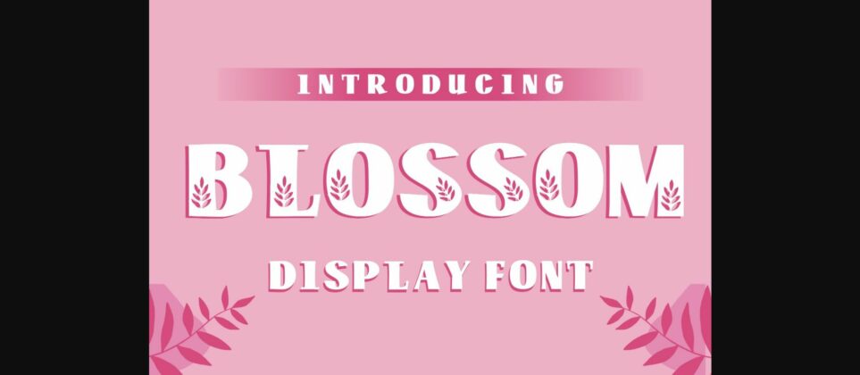 Blossom Font Poster 1