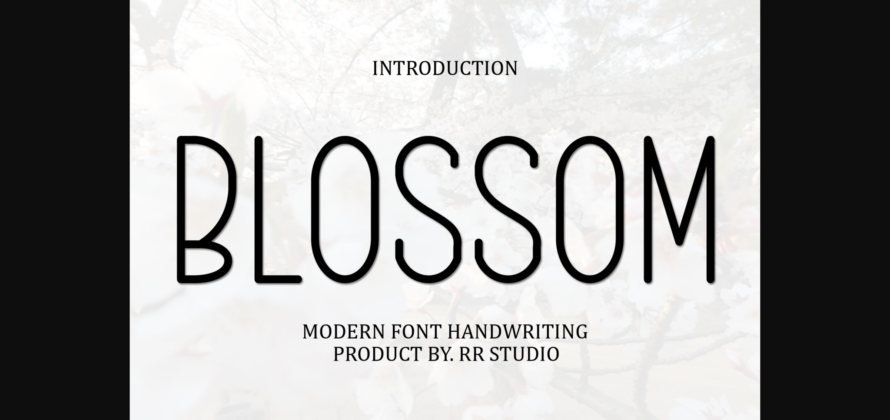 Blossom Font Poster 3