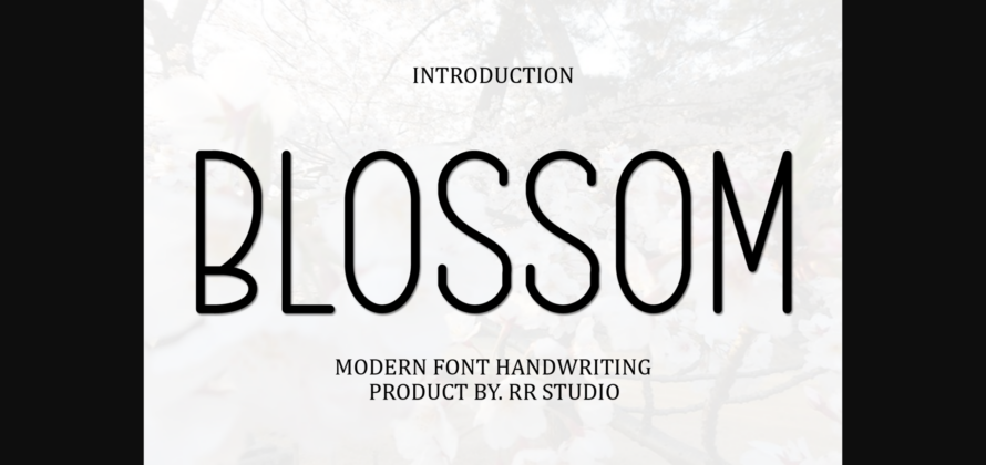 Blossom Font Poster 1