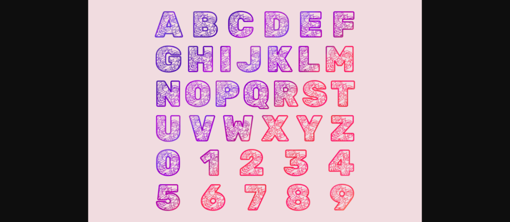 Blossom Lace Font Poster 4