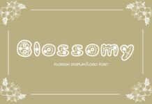 Blossomy Font Poster 1