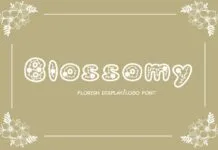 Blossomy Font Blossomy Font Poster 1
