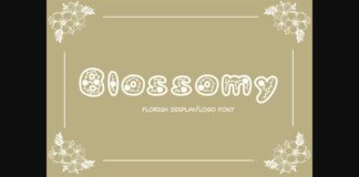 Blossomy Font Poster 1