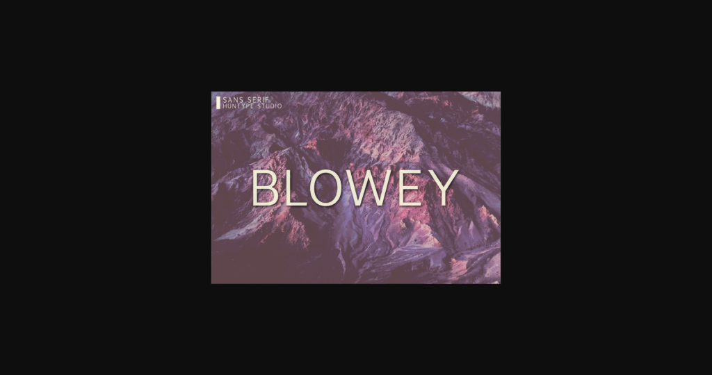 Blowey Font Poster 3