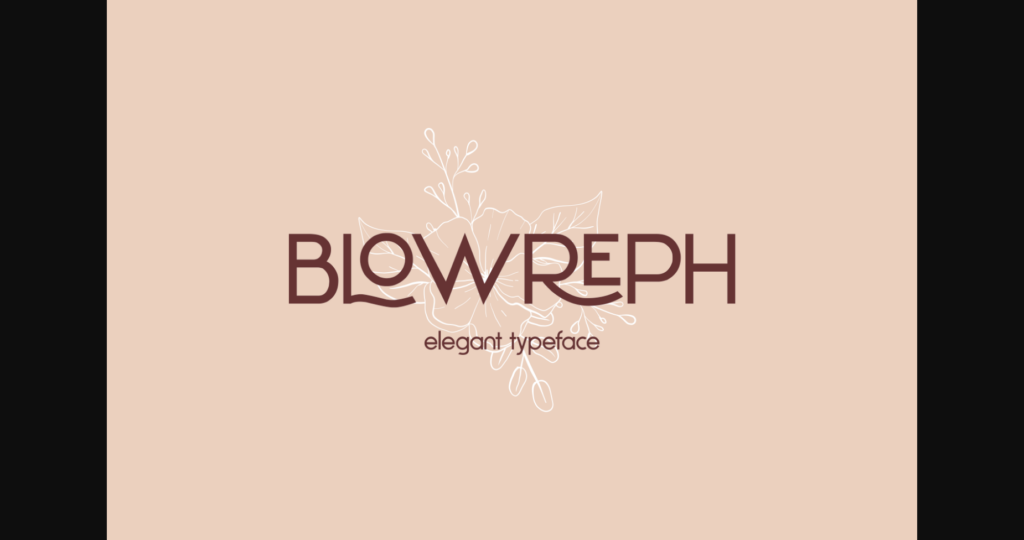 Blowreph Font Poster 1