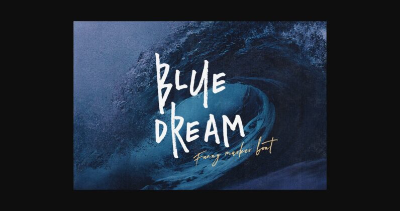 Blue Dream Font Poster 3