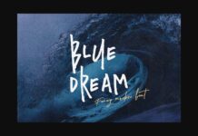 Blue Dream Font Poster 1