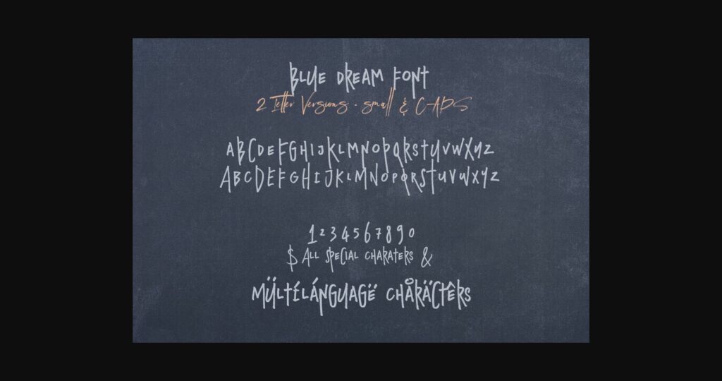 Blue Dream Font Poster 4