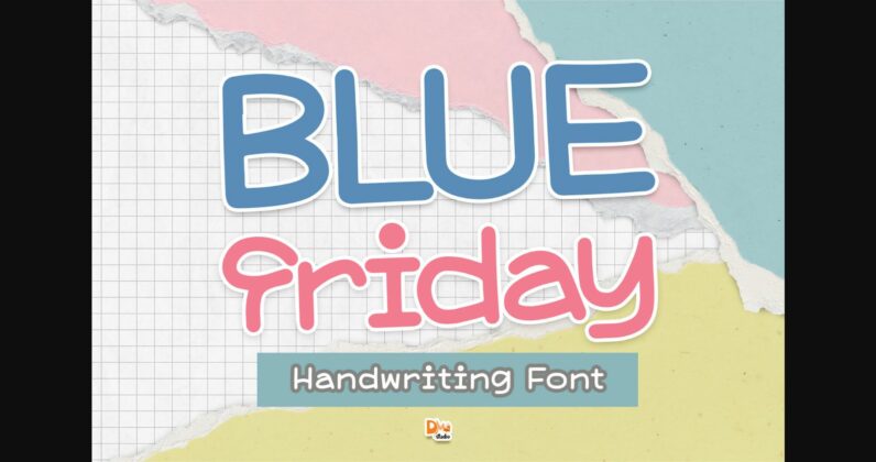 Blue Friday Font Poster 3