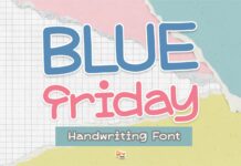 Blue Friday Font Poster 1