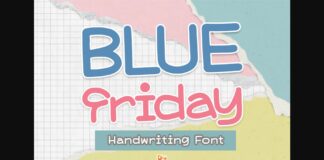 Blue Friday Font Poster 1