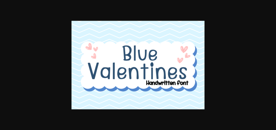 Blue Valentines Font Poster 1