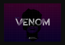 Blue Venom Font Poster 1