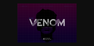 Blue Venom Font Poster 1