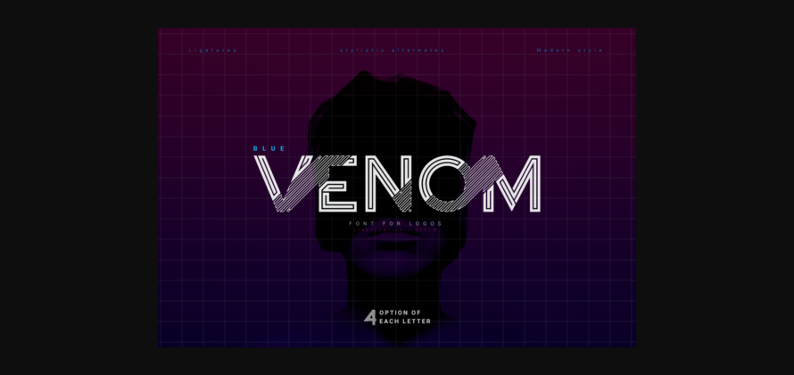 Blue Venom Font Poster 1