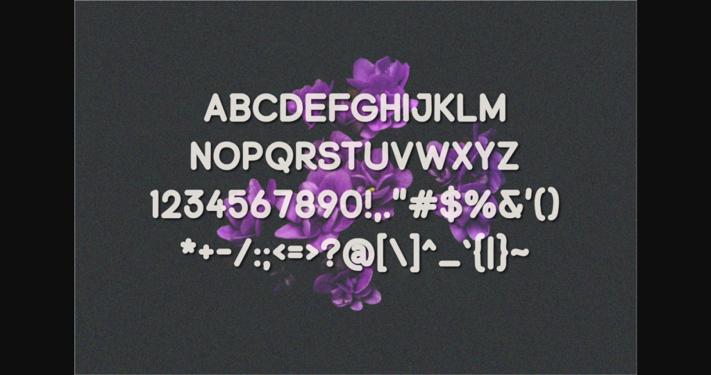 Blueberries Font Poster 4