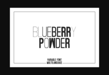 Blueberry Powder Font Blueberry Powder Font Poster 1