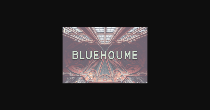 Bluehoume Font Poster 3