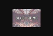 Bluehoume Font Poster 1