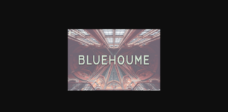 Bluehoume Font Poster 1