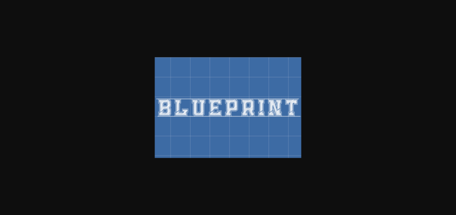 Blueprint Font Poster 4