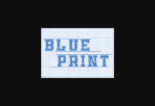 Blueprint Font Poster 1