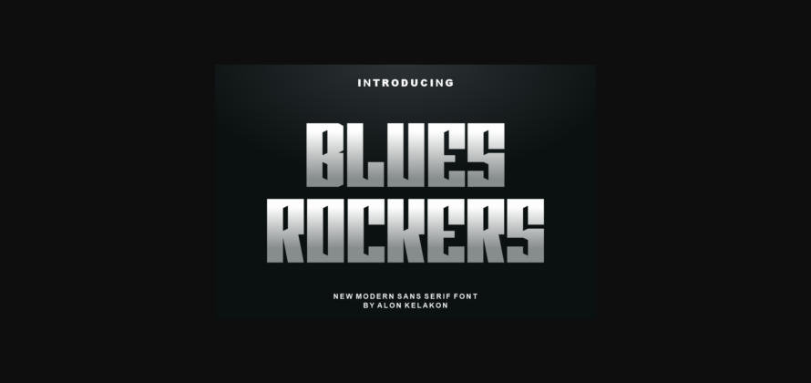 Blues Rockers Font Poster 3