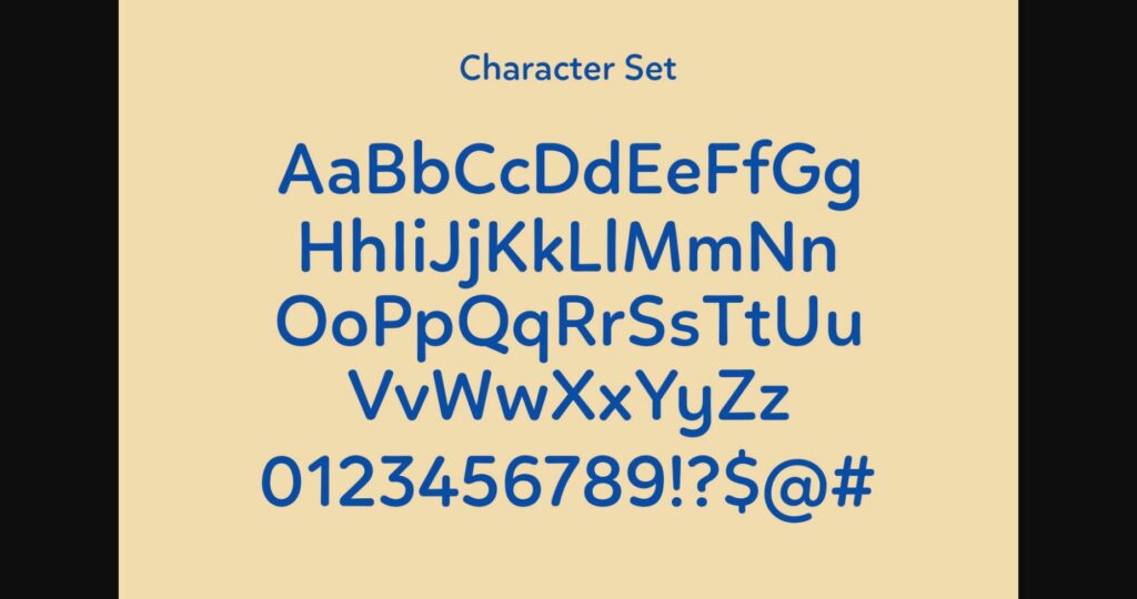 Bluesys Font Poster 8