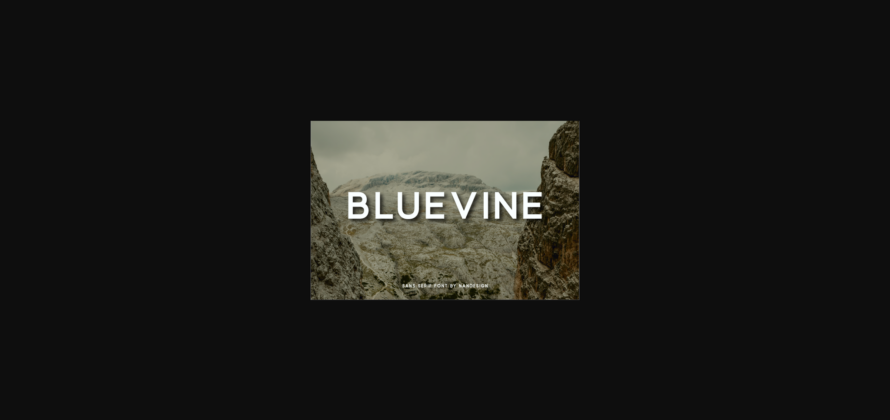 Bluevine Font Poster 3