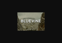 Bluevine Font Poster 1