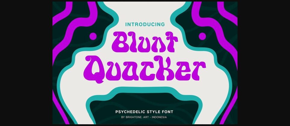 Blunt Quacker Font Poster 3