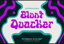 Blunt Quacker Font Poster 1